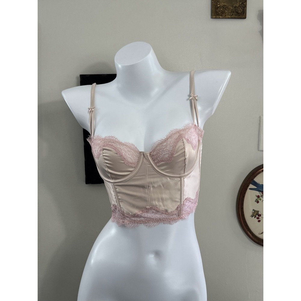 Victoria's Secret Dream Angels Unlined Long Line Balconette Bra Size 32C